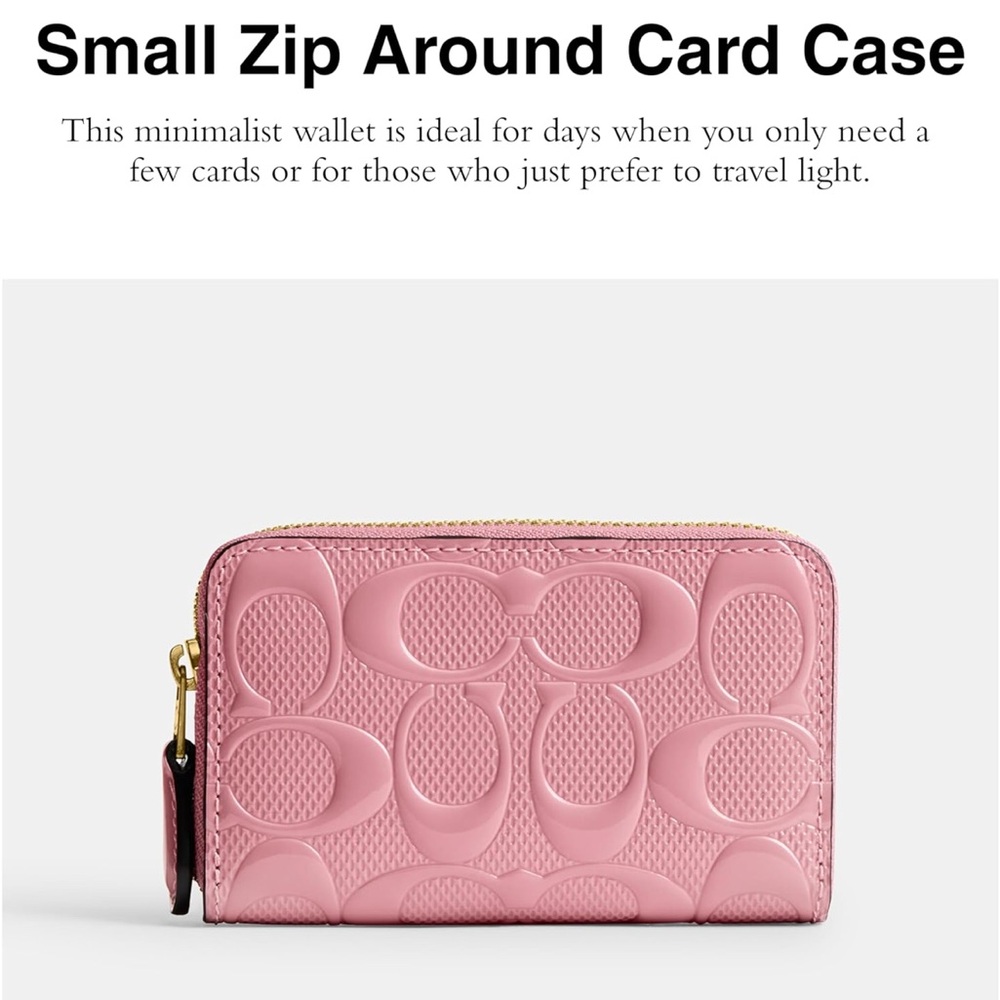 Coach Small Zip Around Card Case